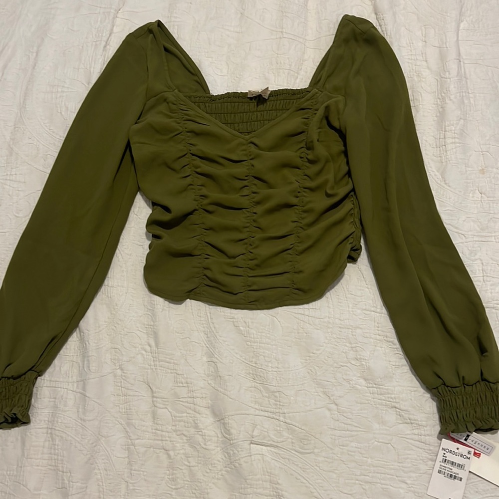 Open Edit Green Top New With Tags
